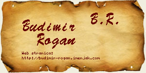 Budimir Rogan vizit kartica